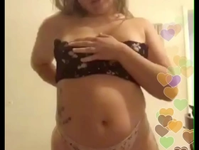 Sexy little teen showing ass cheeks