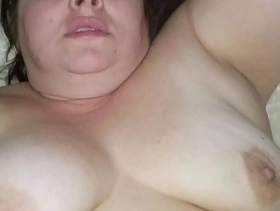 Sexy bbw uses dildo and gets fucked