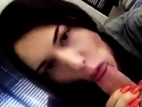 Blowjob from young college girlfriend