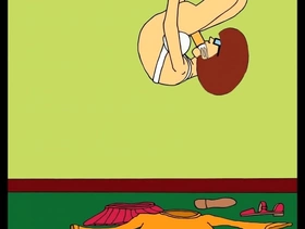 Velma's shemale contortion orgasm