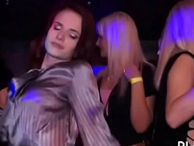 A lot of gang bang on dance floor blow jobs from blondes wild fuck