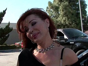 Old milf gets picked up from the parking lot and makes a porn movie