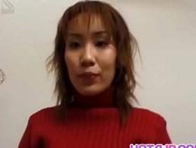 Yuki yoshida with hairy twat gets cum on face from sucking dicks - more at hotajp com
