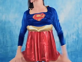 Milf supergirl sofie marie sucks and rides massive hard dick