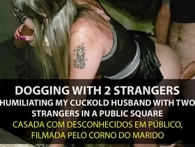 Dogging - naughty wife fucking by strangers in the park in front of cuckold - english subtitles - sexxx-porno